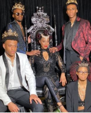 Tashera Simmons with her children.